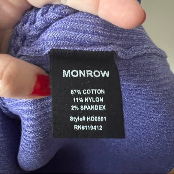 Monrow Twotone Sweater Rib Midi Dress - Picture 5 of 6